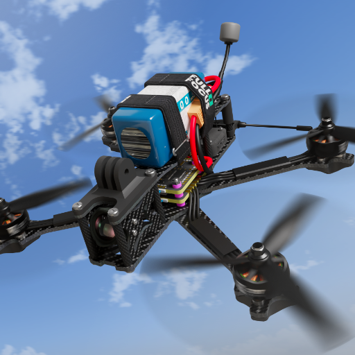 FPV drone flying in the sky