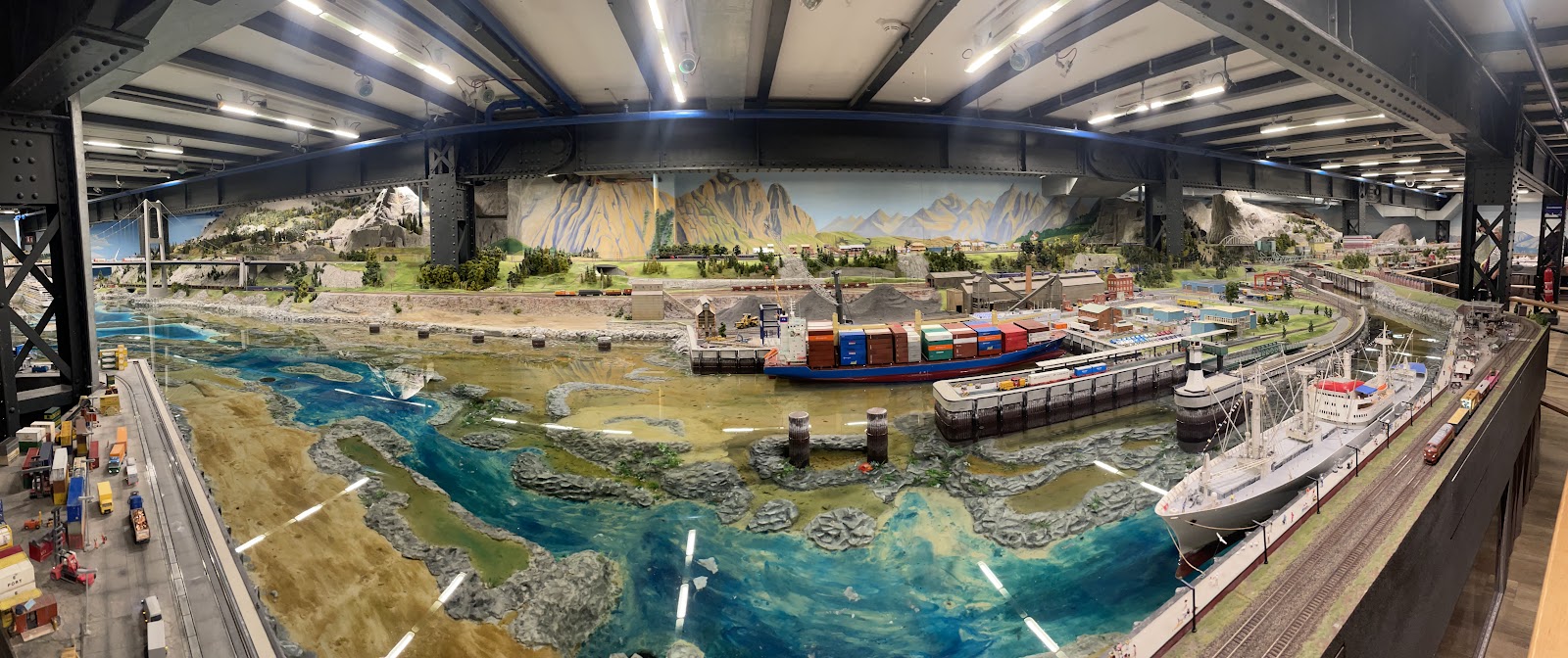 Miniatur Wunderland harbor and landscape model