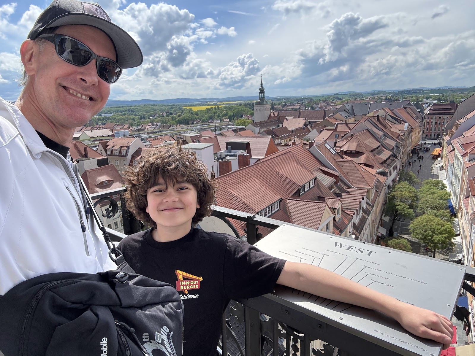 Family overlook above a German town