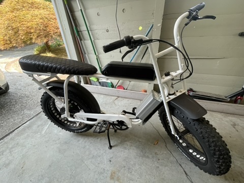 Super73 S1 side view after bringing it home