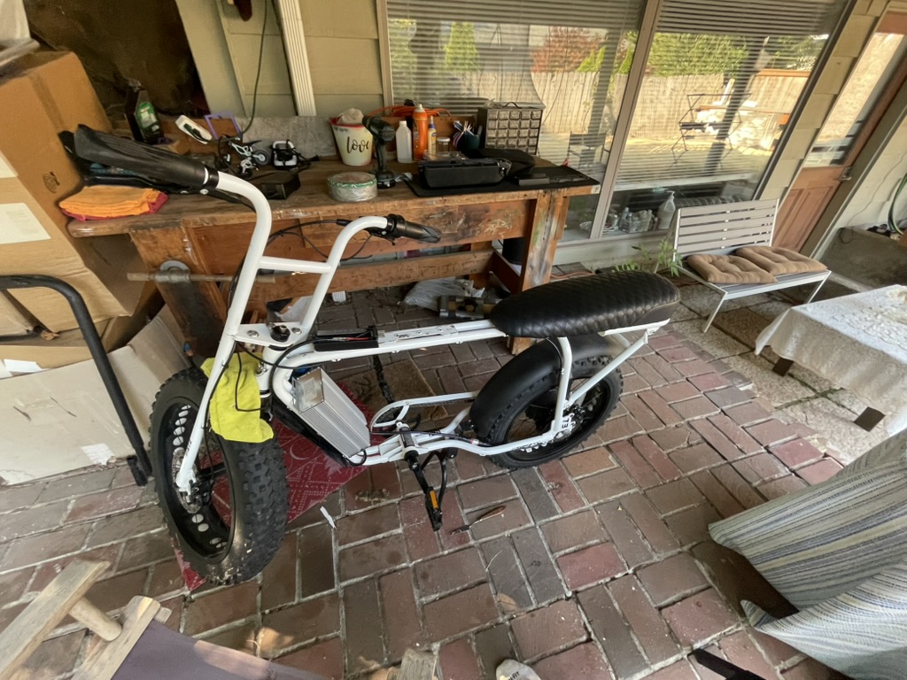 Super73 S1 opened up during the wiring repair
