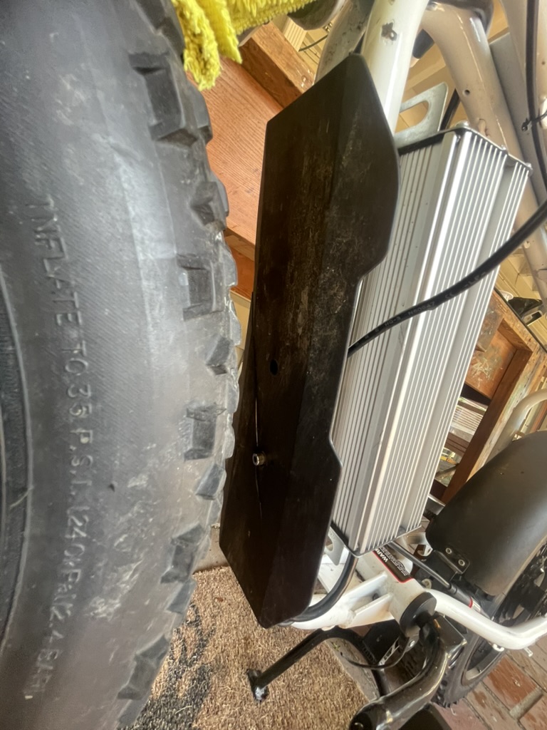 Controller and front fender area on the Super73 S1